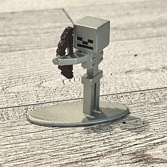 MINECRAFT Skeleton Metal Die Cast MiniFig figurine die-cast Jada Toys No 30093 - Picture 1 of 4